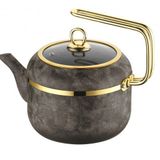 Brioni Royal Stone 1.5 lt Granit Kumtaşı Altın Çaydanlık
