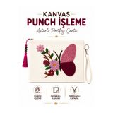 Bripurga Portföy Çanta Mini Makyaj Çanta Punch Clutch El Çantası