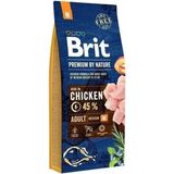 Brit Care Brit Premium By Nature 15 kg Tavuk Etli Yetişkin Orta Irk Köpek Maması Sağlıklı Deri ve Tüyler İçin