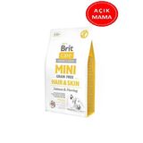Brit Care Hypoallergenic Mini Hair Skin Somonlu Tahılsız Köpek Maması 1 Kg Açık