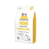 Brit Care Hypoallergenic Mini Hair Skin Somonlu Tahılsız Köpek Maması 2 Kg