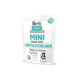 Brit Care Light & Sterilised, Minik Irk - Kısırlaştırılmış Köpekler İçin, Tahılsız, Hipoalerjenik Tavşan Etli Ve Somon Balıklı Kuru Mama, 2 kg