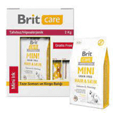 Brit Care Mini Hair Skin Somonlu ve Ringa Balıklı Tahılsız 2 KG Köpek Maması