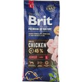 Brit Premium By Nature Junior Large, Büyük Irk - Genç Köpekler İçin, Tavuk Etli Kuru Mama, 15 kg