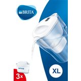BRITA Aluna Xl 3x Maxtra Filtreli Su Arıtma Sürahisi - Beyaz 3,5 Lt