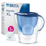 BRİTA BRITA Marella XL 3x Maxtra Pro All-In-1 Filtreli Su Arıtma Sürahisi - Mavi 3,5 lt