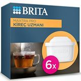 Brita BRITA MAXTRA PRO Kireç Uzmanı Yedek Su Arıtma Filtresi, 6’lı