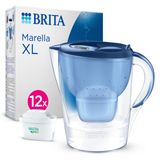 BRITA Marella XL 12x MAXTRA PRO Pure Performance Filtreli Su Arıtma Sürahisi - Mavi (3,5L)