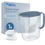 Brita Style Essential XL 1 x MAXTRA PRO Filtreli Su Arıtma Sürahisi Taş Mavisi 3,6 LT