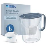 Brıta Style Essential Xl 1 x Maxtra Pro Pure Performance Filtreli Su Arıtma Sürahisi – Taş Mavi - Çok Renkli - Genel