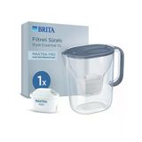 Brıta Style Essential Xl 1 X Maxtra Pro Pure Performance Filtreli Su Arıtma Sürahisi – Taş Mavisi (3,6L)