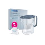 BRITA Style Essential XL 3 x MAXTRA PRO Pure Performance Filtreli Su Arıtma Sürahisi – Taş Mavisi (3,6 L)