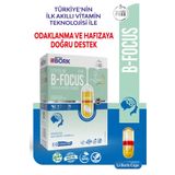 BRITAIN BORK 30 Likit Kapsül Stikolin İçeren Konsantrasyon ve Dikkat Eksikliği Destekleyici Vitamin B-FOCUS