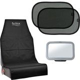 Britax Römer Orijinal Aksesuar, Çocuk Koltuğu Koruyucu Pedli, Cam Güneş Korumalı ve Arka Koltuk Aynalı 3'lü Set