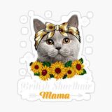 British Shorthair Kedi Araba Oto Sticker Yapıştırma Etiket 17cm Z7