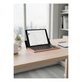 Brivona Katlanabilir Bluetooth Klavye Telefon/Tablet Standlı Taşınabilir Pembe Tek Ebat