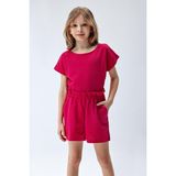 Brix Kız Çocuk Dokulu Takım Pembe Renk - 11 - 12 Yaş