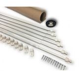 Briz Cubugu 40 - 60 Cm 6 Li Paket Ayarlanabilir Aluminyum Kapi Pencere Briz Cubugu