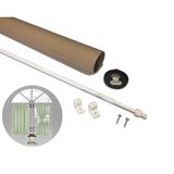 Briz Cubugu 40 - 60 Cm Ayarlanabilir Aluminyum Kapi Pencere Briz Cubugu Tekli Paket