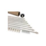 Briz Perde Çubuğu 80 - 100 Cm 8 Li Paket Ayarlanabilir Alüminyum Kapı Pencere Briz Çubuğu