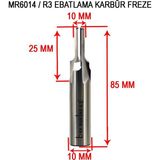 Brk 6 mm R3 Ebatlama Karbür Freze Bıçağı