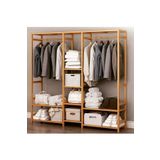 BRK Design Ahşap Açık Gardırop 175x140x30