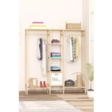 BRK Design Ahşap Açık Gardırop Çok Amaçlı 150x140x27 cm