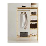 BRK Design Ahşap Ayaklı Askı Elbise Askısı Çok Amaçlı Dolap Gardırop 147x96x25
