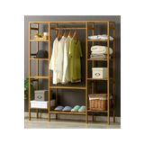 BRK Design Ahşap Gardırop 150 X 140 X 30 Cm Açık B Gardırop Elbise Askılığı