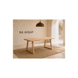 BRK Design BA AHŞAP Doğal Ağaç Ahşap Yemek / Toplantı / Çalışma Masası YTC_02_80X120
