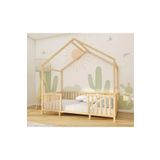 BRK Design Bebek Ve Çocuk Karyolası Doğal Ahşap Yatak