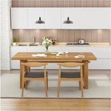 BRK Design Brk Desıgn Ahşap Antik Roma Yemek Masası - 80X120
