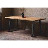 BRK Design Brk Desıgn Ahşap Kütük Yemek Masası - 80x180