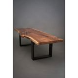 BRK Design Brk Desıgn Kütük Lüx Yemek Masası Kare Ayak - 80X210
