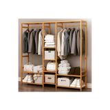 BRK Design BRKDESING Ahşap Açık Gardırop 150x140x30