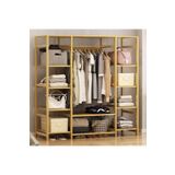 BRK Design Büyük Ahşap Elbise Askılığı Gardırop