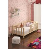 Brk Design Montessori Çocuk Karyolası Ayaklı Yatak - Doğal - 120 x 200 cm