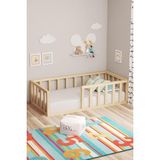 BRK Design Montessori Çocuk Yatağı – Doğal Ahşap Yer Yatağı - 100 x 200 cm