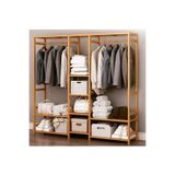 BRKDESING DESİGN Ahşap Açık Gardırop 175x140x35 HFAY