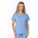 BRL Üniforma 3x-Dry Unisex Doktor ve Hemşire Cerrahi Forma Açık Mavi| Brl Scruble Tek Üst - 2XS