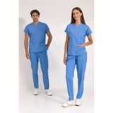 BRL Üniforma Açık Mavi Likralı Doktor ve Hemşire Forması Unisex Cerrahi Takım | Brl Scrub
