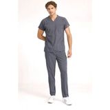 BRL Üniforma Füme Likralı Doktor ve Hemşire Forması Unisex Cerrahi Takım | Brl Scruble - XS