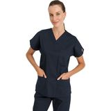 BRL Üniforma Lacivert Likralı Doktor ve Hemşire Forması Unisex Cerrahi Takım | Brl Scruble - 2XL