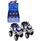 Brlk Metal Çekbırak Sesli Canavar Polis Arabası FY8854P