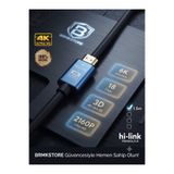 BRMK STORE Yüksek Hızlı 1.5 Metre HDMI Kablo: 4Kx2K ve 2.0v Standartlarında Keskin Görüntü