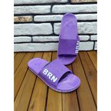 BRN Kaymaz Taban Plastik Banyo Tuvalet Havuz Terliği Unisex MZ153 - Lila
