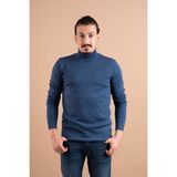 Brng Yarım Balıkçı Slimfit Likralı Erkek Kazak - İndigo