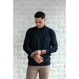 Brng Yarım Balıkçı Slimfit Likralı Erkek Kazak - L - Lacivert