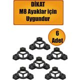 Bro 6 Adet Açılı Üçlü Sehpa Bağlantı Aparatı Zigon Puf Tabure Mobilya Masa Ayağı Ayak Takma Tabanı. - Titreşim - Çamaşır Bulaşık
