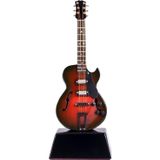 Broadway Gift Gibson Elektro Gitar Müzik Enstrümanı Minyatür Standda Replika - Boyut 15,24 cm.